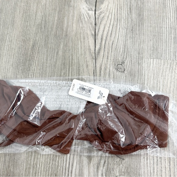 Aerie Smoothez Balconette Mesh Unlined Brown Bra NWT comfort - Picture 7 of 8